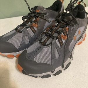 Under Armour Men's Gray and Orange Athletic Shoes